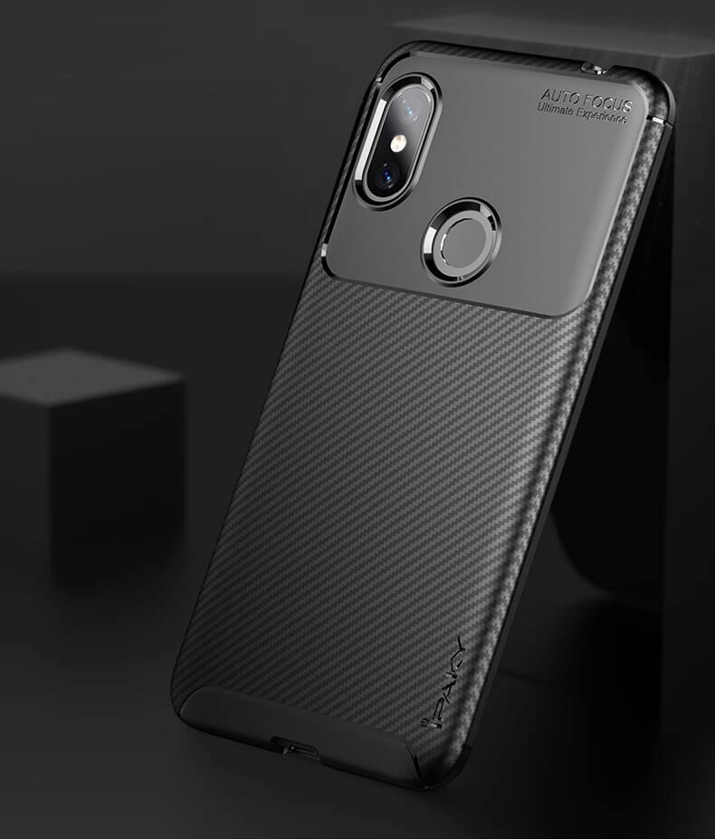 IPAKY CARBON Xiaomi Redmi Note 6 Pro fekete termék 2. képe