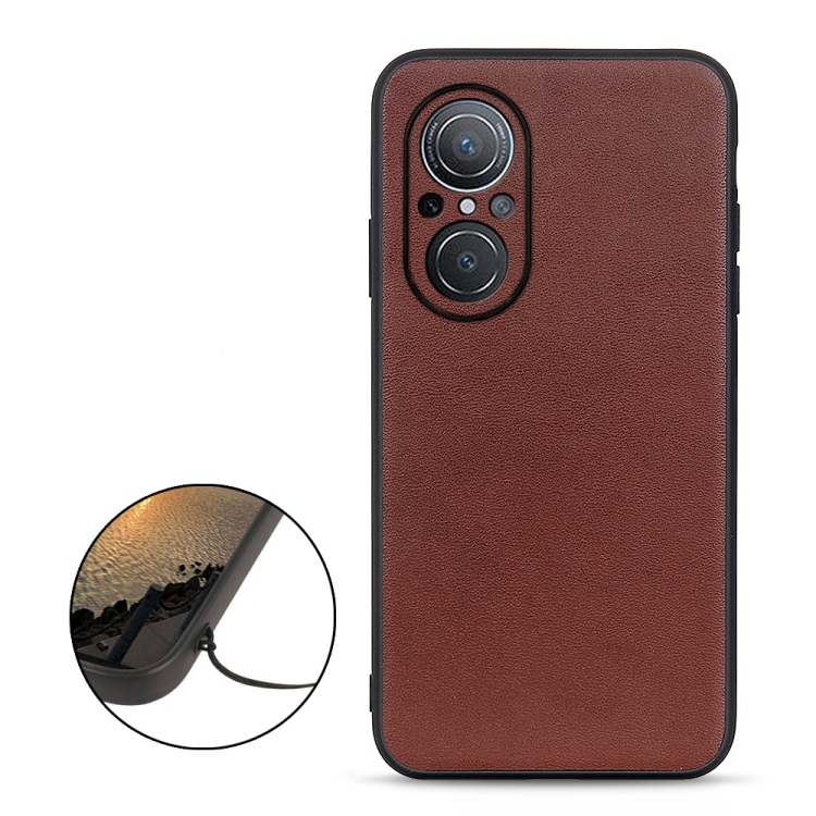 BŐR Védőburkolat Huawei Nova 9 SE barna termék 2. képe