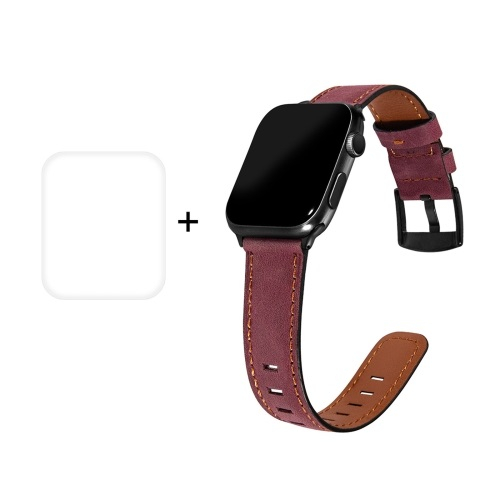 ENKAY Szíj + Apple Watch 6 / SE / 5/4 40mm-es lila védőfólia akciós termékkép 1