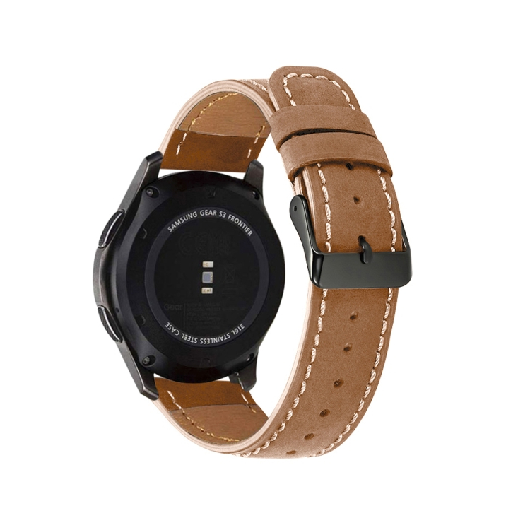 Bőr szíj Samsung Galaxy Watch 42mm barna termék 2. képe