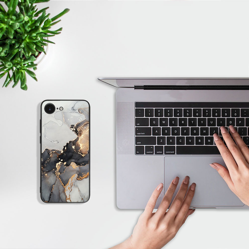 MY ART Védőburkolat a Apple iPhone 16e GREY MARBLE (140) termék 2. képe