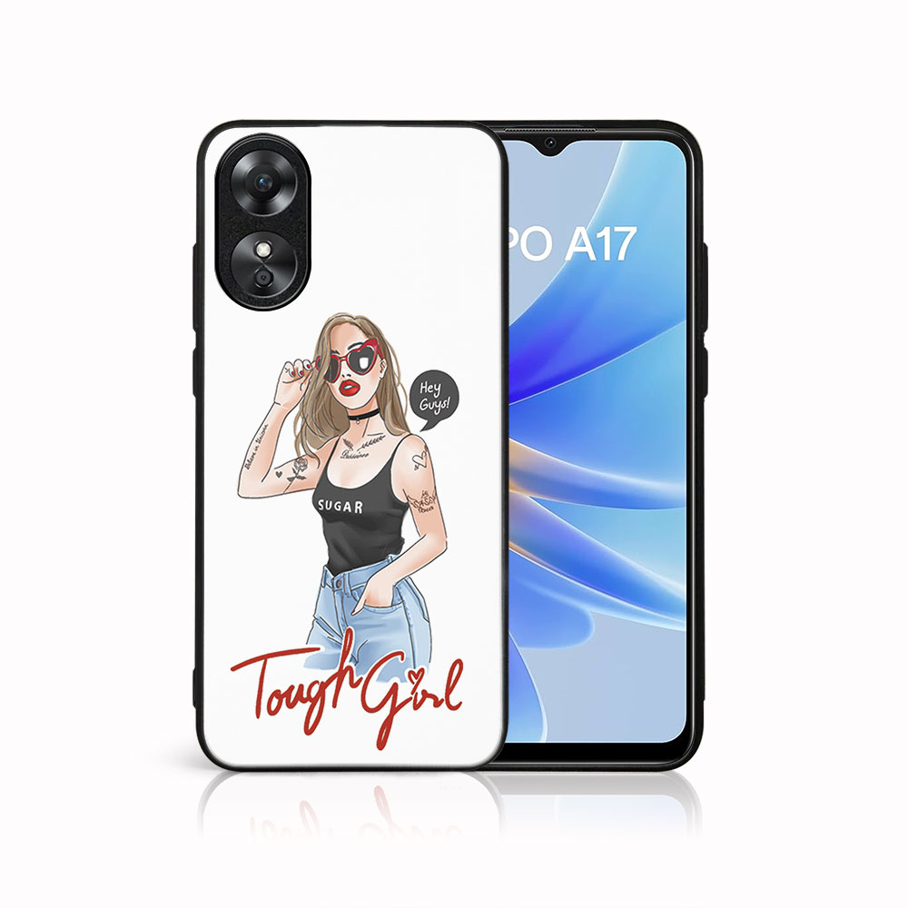PROTEMIO MY ART Védőburkolat: Oppo A17 TOUGH GIRL (131) akciós termékkép 1