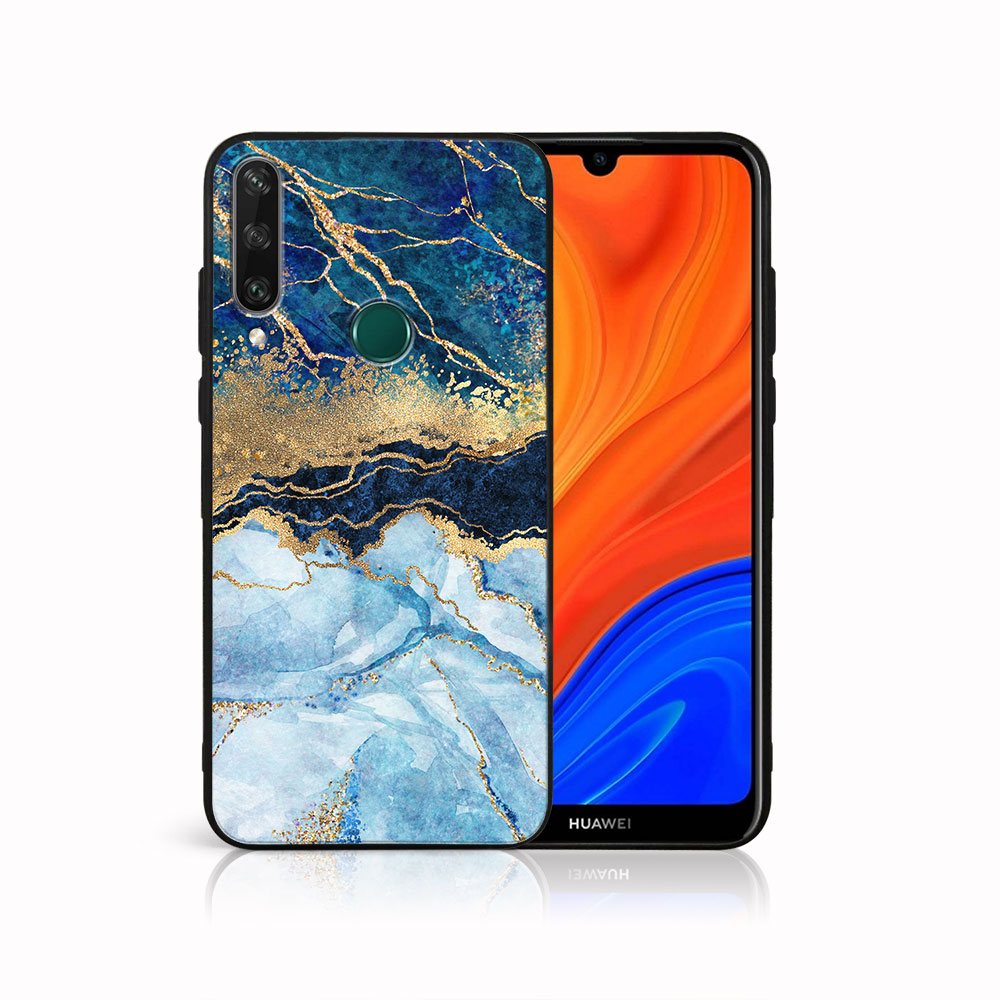 PROTEMIO MY ART Védőtok Huawei Y6p BLUE MARBLE (141) akciós termékkép 1