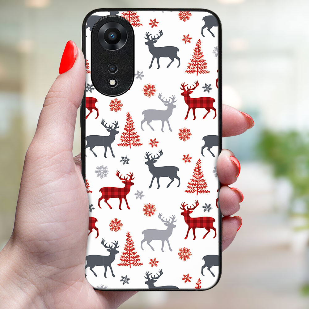 MY ART Karácsonyi kivitelű borító Oppo A78 5G DEER (068) termék 2. képe