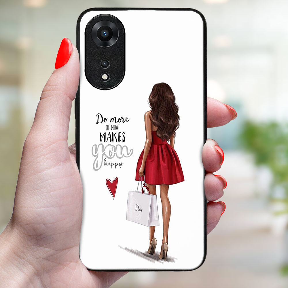 MY ART Védőburkolat: Oppo A78 5G RED DRESS (137) termék 2. képe
