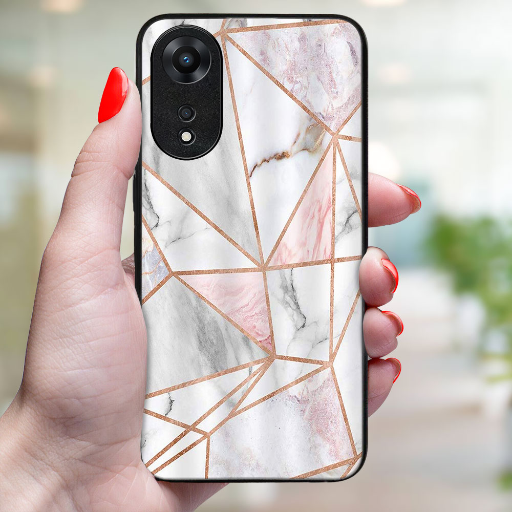 MY ART Védőburkolat a Oppo-hoz A78 5G PINK MARBLE (143) termék 2. képe