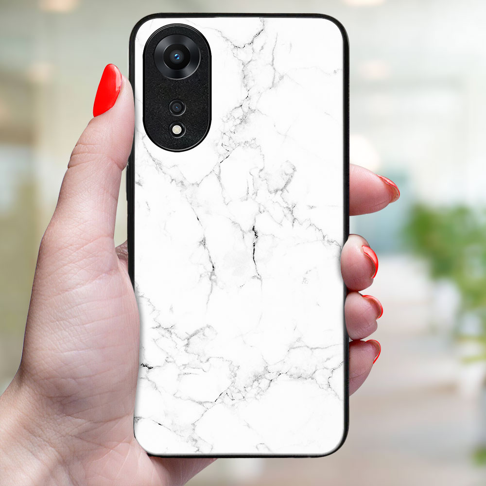 MY ART Védőburkolat: Oppo A78 5G WHITE MARBLE (144) termék 2. képe