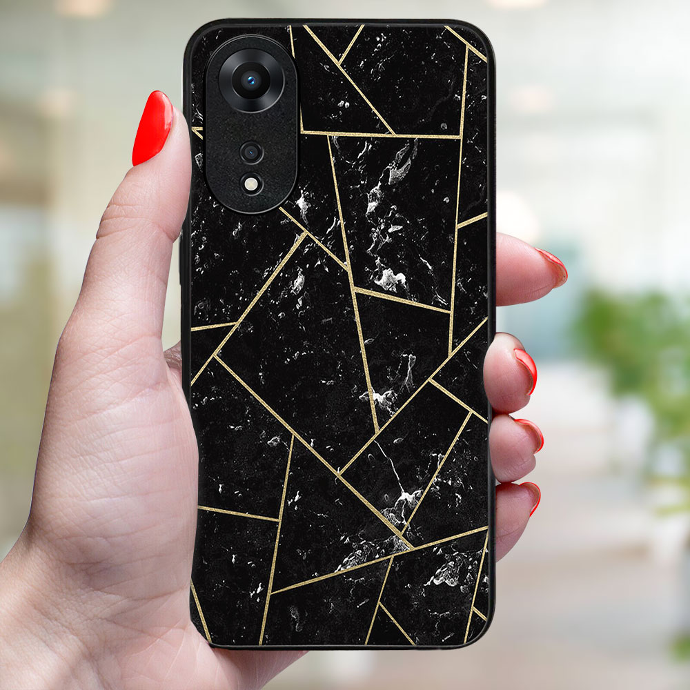 MY ART Védőburkolat a Oppo-hoz A78 5G POLYGONAL (150) termék 2. képe