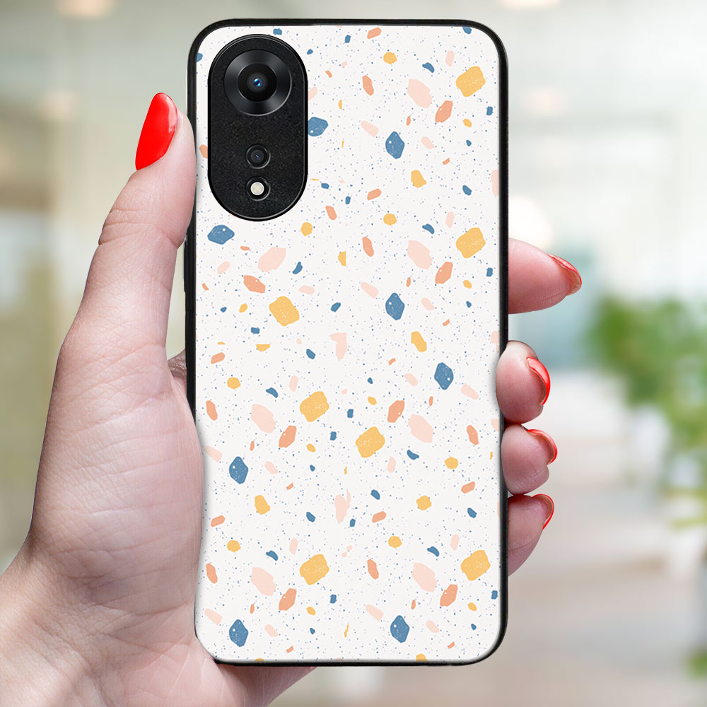 MY ART Védőburkolat a Oppo-hoz A78 5G NARANCS TERRAZZO (165) termék 2. képe
