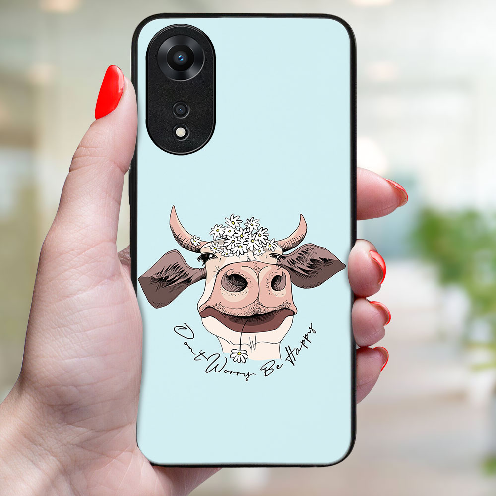 MY ART Védőburkolat a Oppo A78-hoz 5G HAPPY COW (181) termék 2. képe