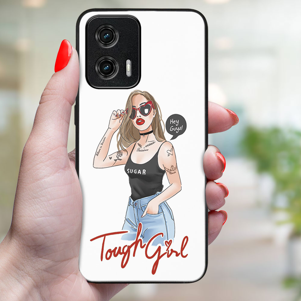 MY ART Védőburkolat: Motorola Moto G73 5G TOUGH GIRL (131) termék 2. képe