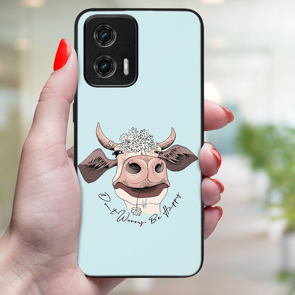 MY ART Védőburkolat a Motorola Moto G73-hoz 5G HAPPY COW (181) termék 2. képe