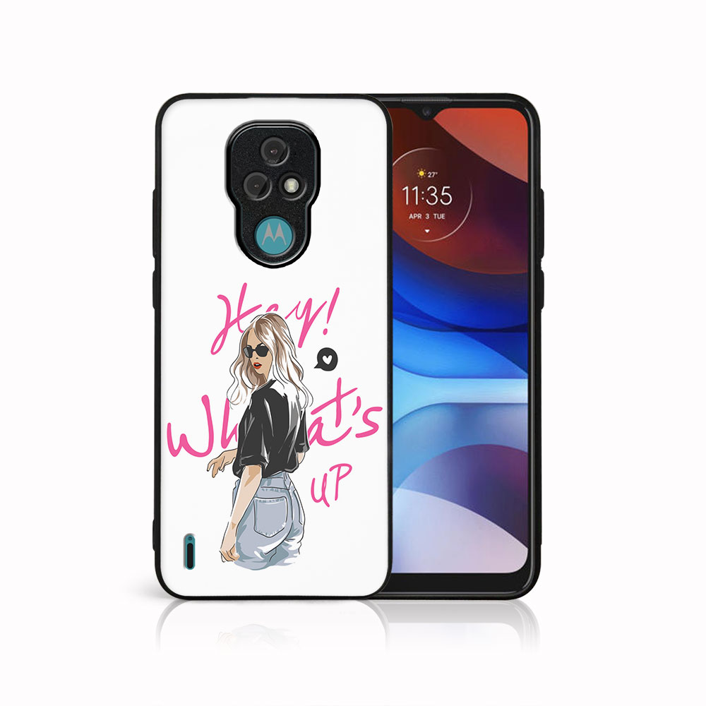 PROTEMIO MY ART Védőtok Motorola Moto E7 WHATSUP (132) készülékhez akciós termékkép 1