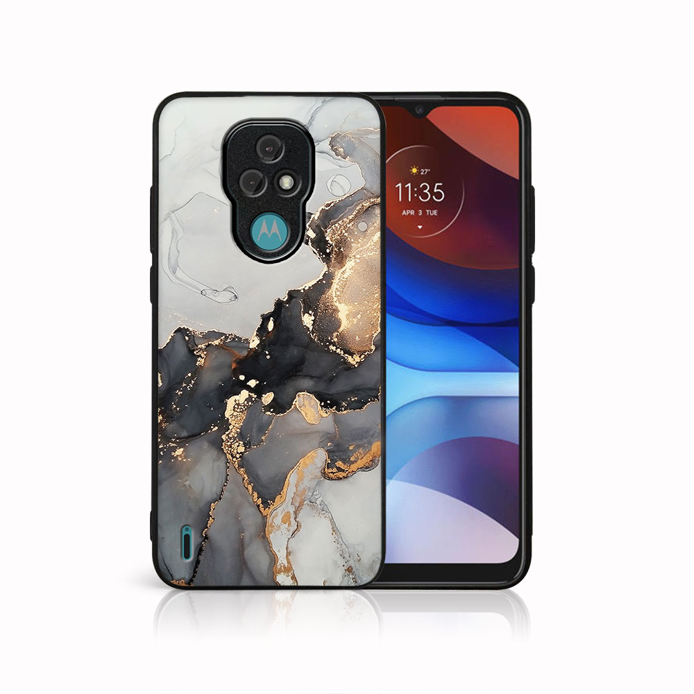 PROTEMIO MY ART Védőtok Motorola Moto E7 GREY MARBLE (140) akciós termékkép 1