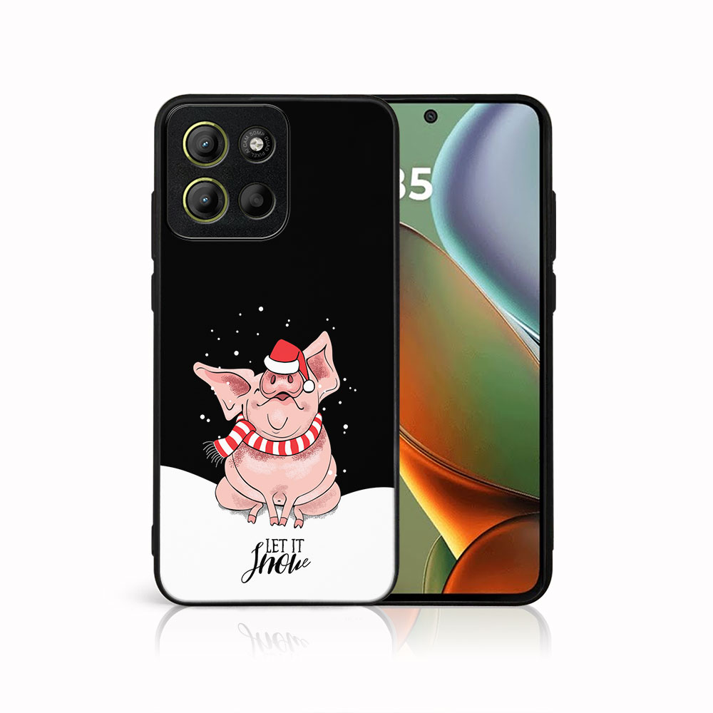 MY ART Karácsonyi Design Cover Motorola Moto G15 / Moto G15 Power LET IT SNOW (075) akciós termékkép 1