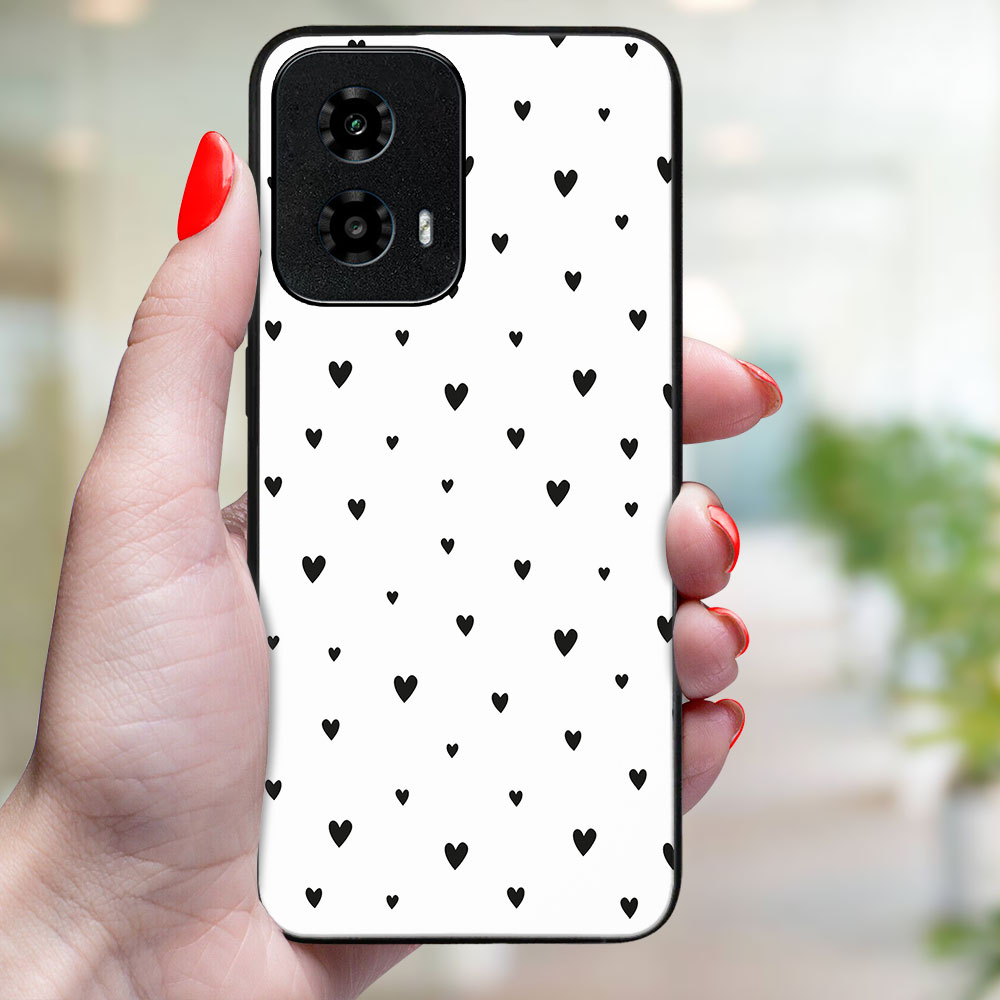 MY ART Védőburkolat: Motorola Moto G34 5G BLACK HEARTS (167) termék 2. képe
