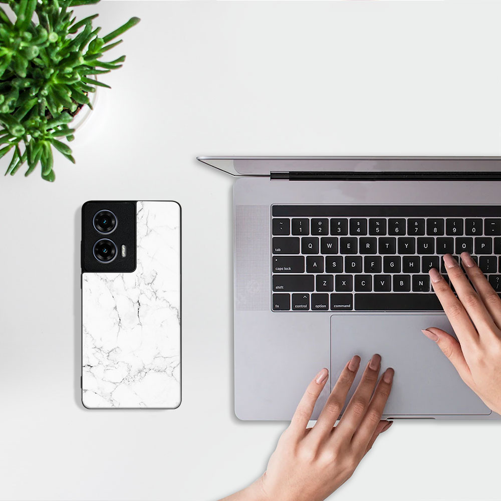 MY ART Védőburkolat: Motorola Moto G35 5G WHITE MARBLE (144) termék 2. képe
