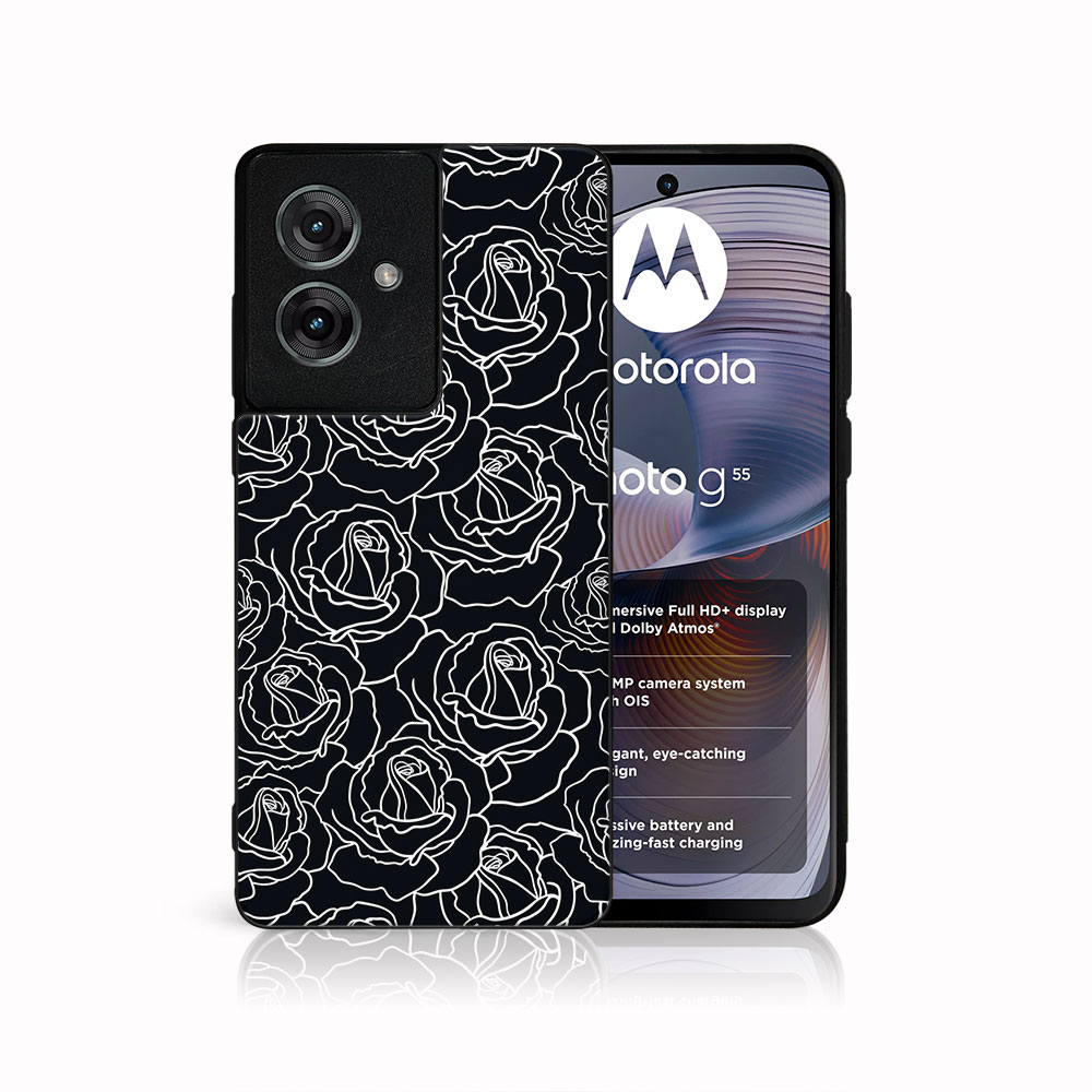 MY ART Védőburkolat Motorola Moto G55 5G ROSES (172)-hoz akciós termékkép 1