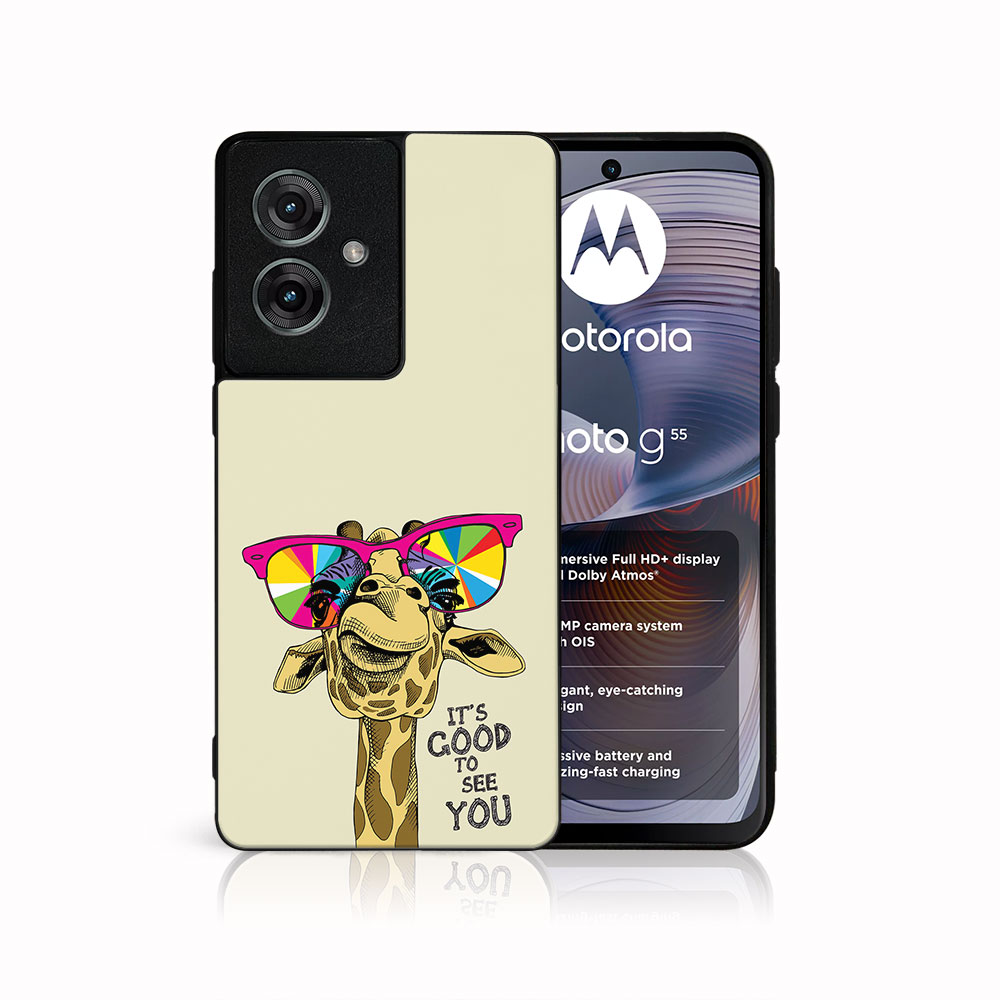 MY ART Védőburkolat Motorola Moto G55 5G GIRAFFE (180)-hoz akciós termékkép 1