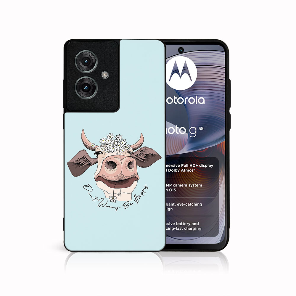 MY ART Védőburkolat Motorola Moto G55 5G HAPPY COW (181)-hoz akciós termékkép 1