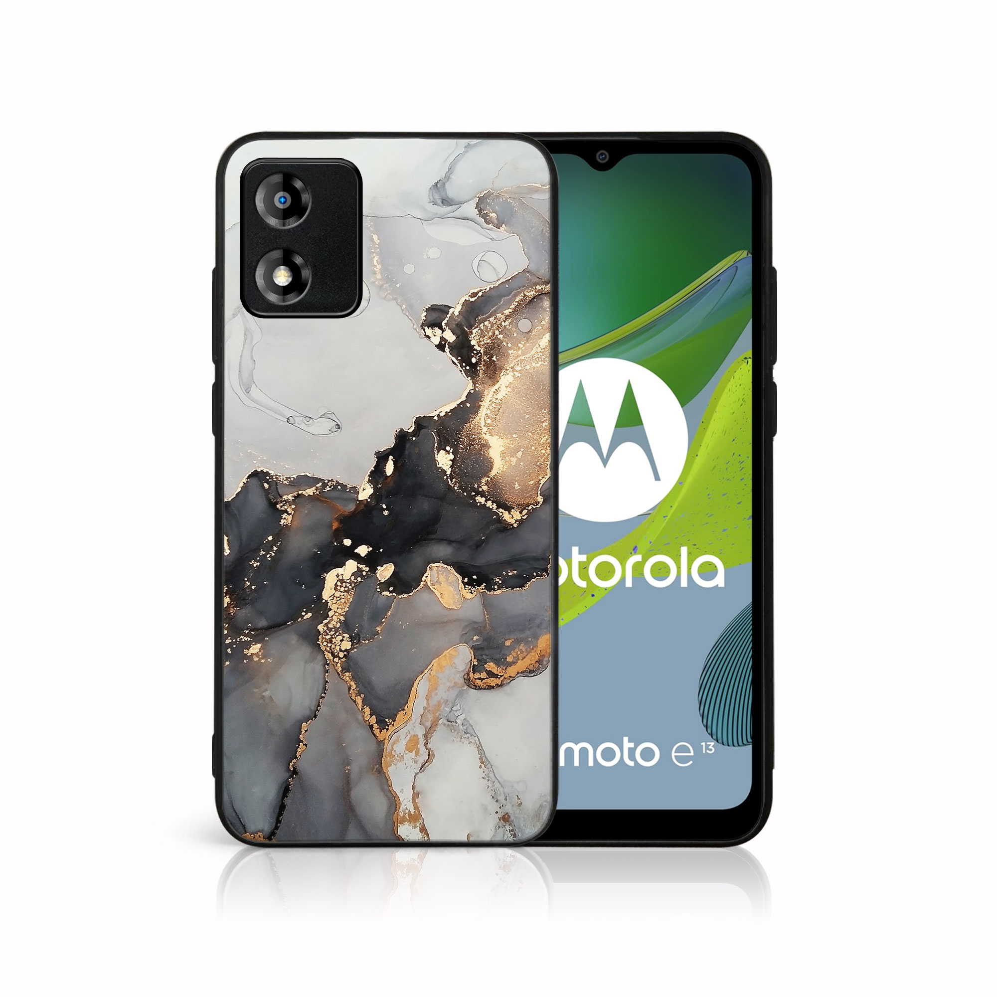 MY ART Védőburkolat: Motorola Moto E13 GREY MARBLE (140) akciós termékkép 1