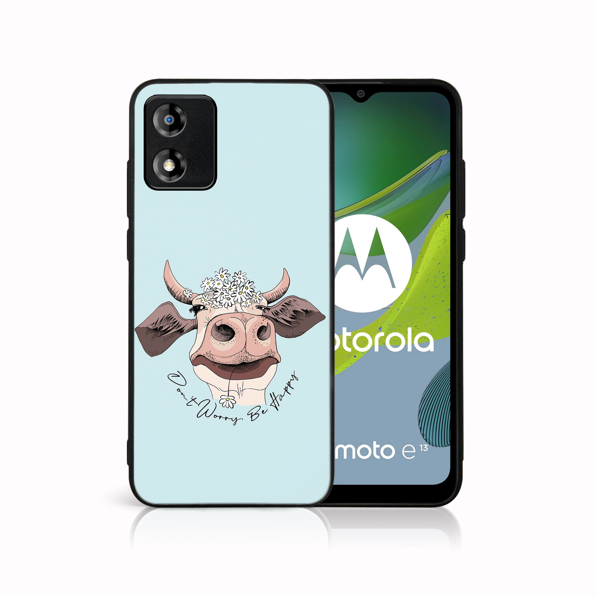 MY ART Védőhuzat Motorola Moto E13 HAPPY COW (181) számára akciós termékkép 1