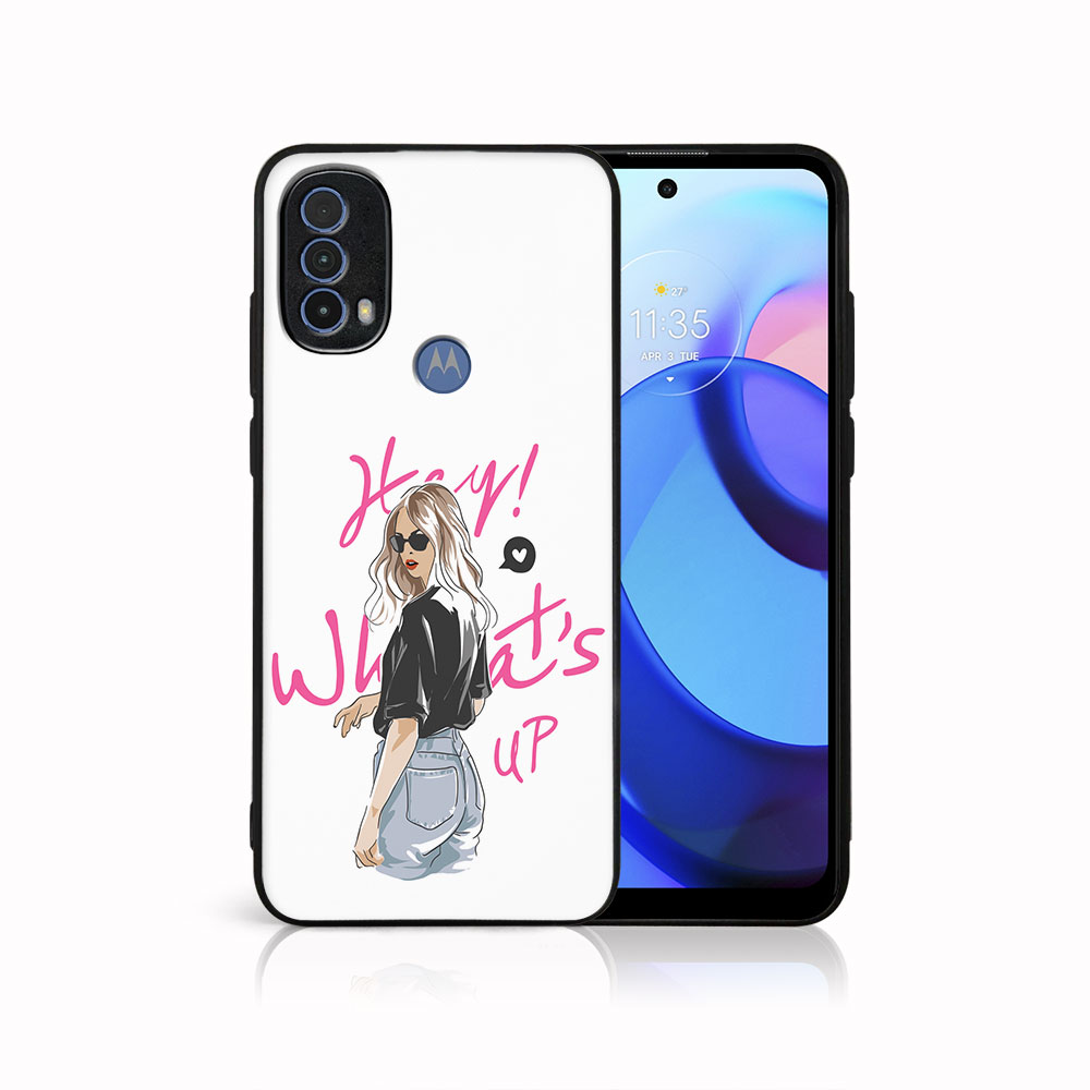 PROTEMIO MY ART Védőtok Motorola Moto E30 / E40 WHATSUP (132) készülékhez akciós termékkép 1