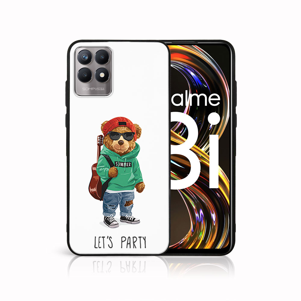 PROTEMIO MY ART szilikon tok Realme 8i BEAR (008) akciós termékkép 1