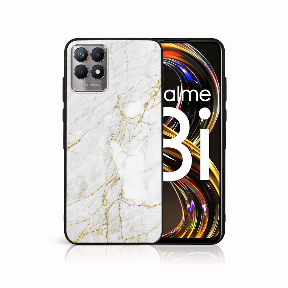 PROTEMIO MY ART szilikon borítás Realme 8i WHITE STONE (011) akciós termékkép 1
