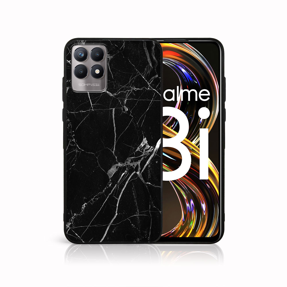 PROTEMIO MY ART Szilikon huzat Realme 8i BLACK MARBLE (142) akciós termékkép 1
