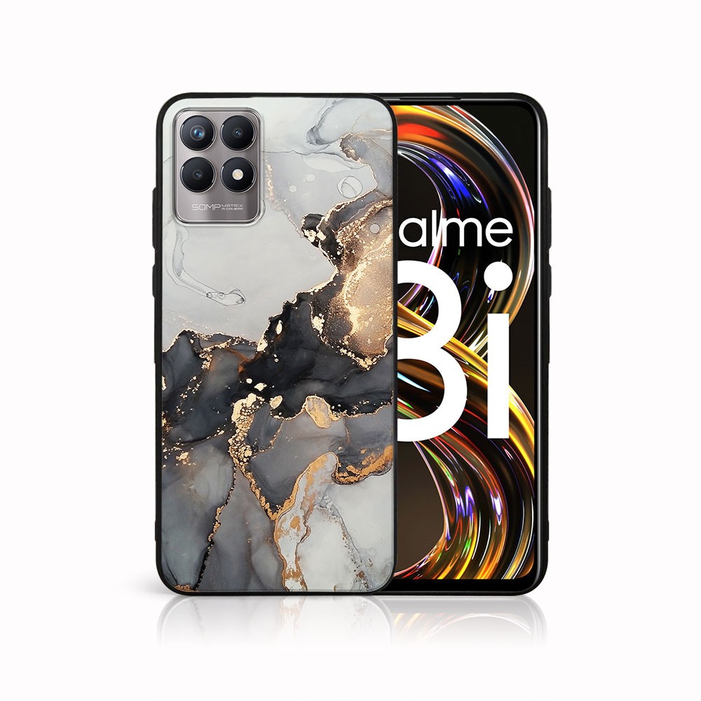 PROTEMIO MY ART Szilikon huzat Realme 8i GREY MARBLE (140) akciós termékkép 1
