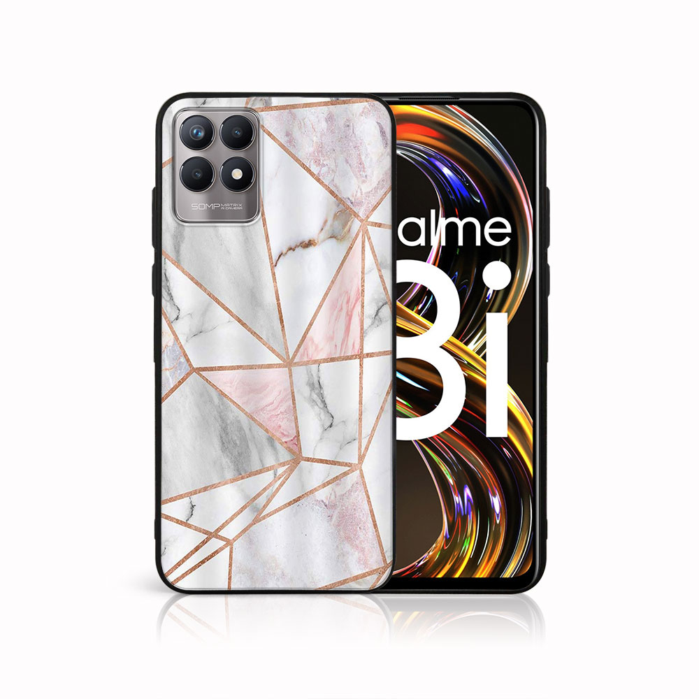PROTEMIO MY ART szilikon huzat Realme 8i PINK MARBLE (143) akciós termékkép 1