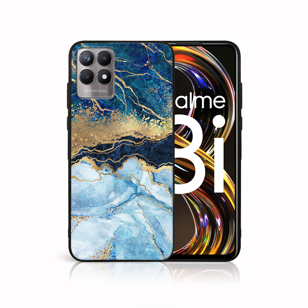 PROTEMIO MY ART szilikon huzat Realme 8i BLUE MARBLE (141) akciós termékkép 1