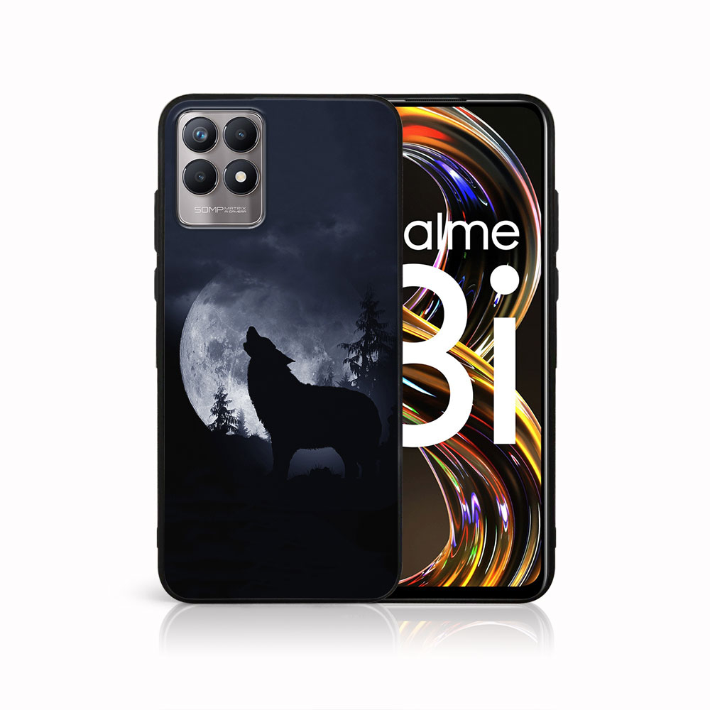 PROTEMIO MY ART szilikon tok Realme 8i WOLF (044) akciós termékkép 1