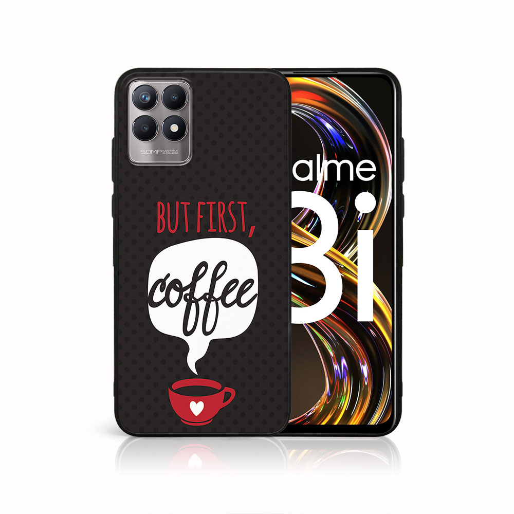 PROTEMIO MY ART szilikon tok Realme 8i COFFEE (056) akciós termékkép 1