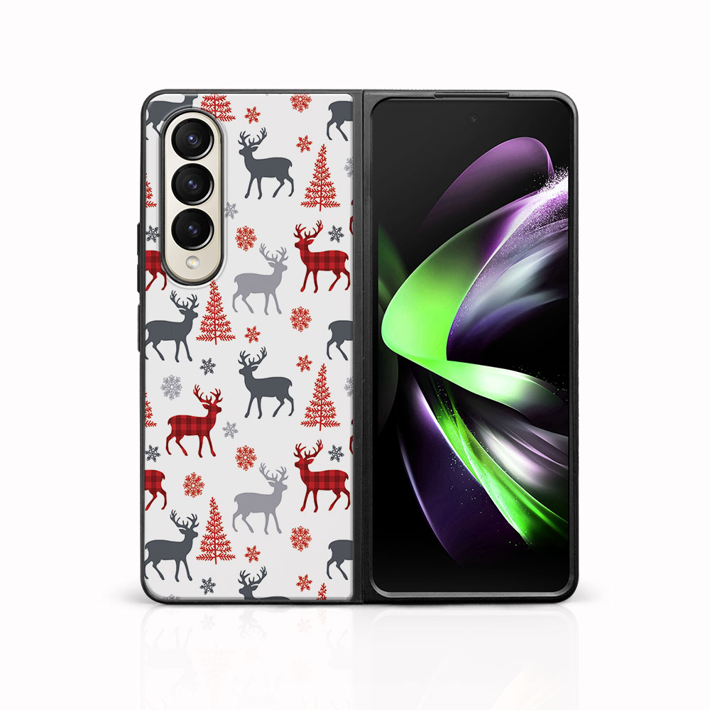 MY ART Karácsonyi dizájnú tok Samsung Galaxy Z Fold4 5G DEER (068) akciós termékkép 1