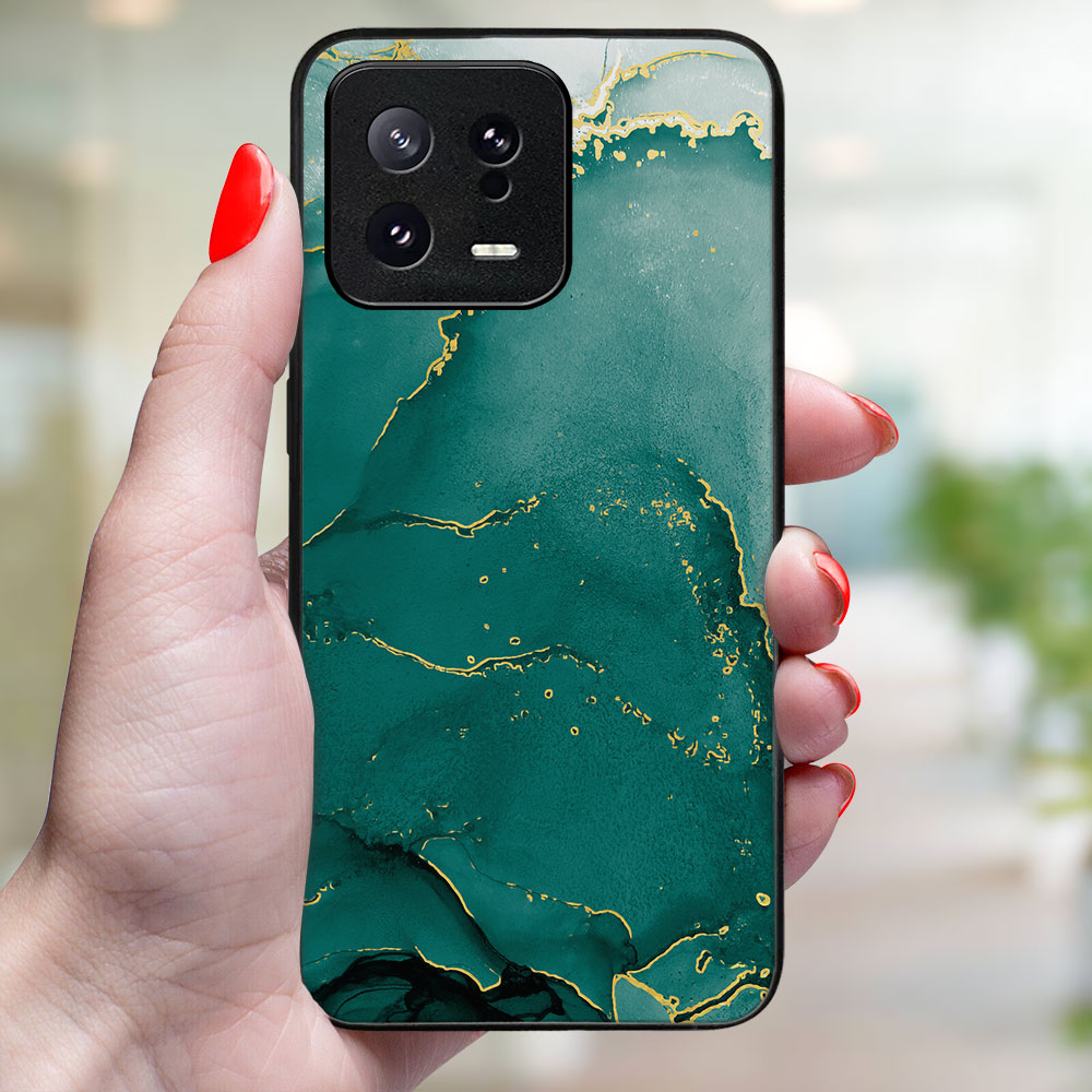 MY ART Védőburkolat: Xiaomi 13 GREEN MARBLE (145) termék 2. képe