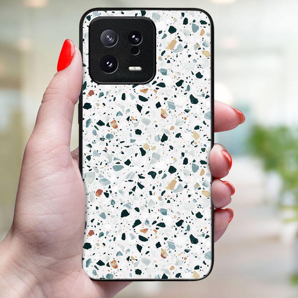 MY ART Védőburkolat a Xiaomi 13-hoz GREY TERRAZZO (163) termék 2. képe