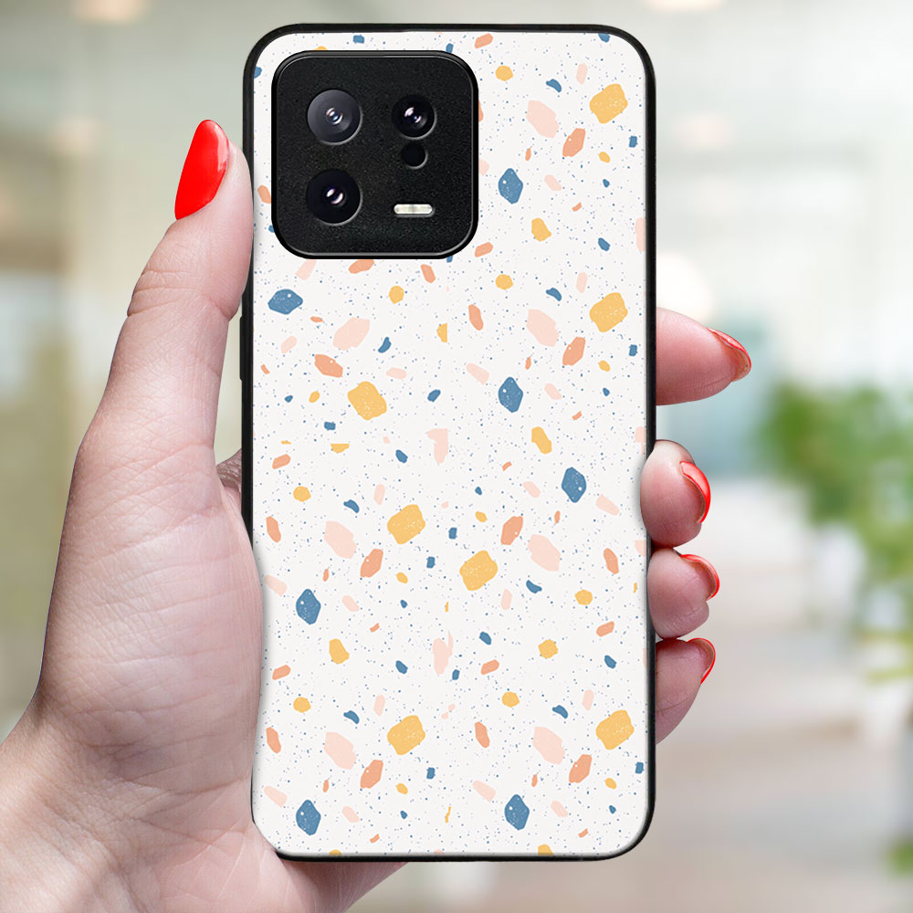 MY ART Védőburkolat a Xiaomi-hoz 13 ORANGE TERRAZZO (165) termék 2. képe