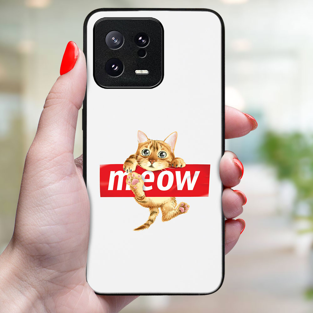 MY ART Védőburkolat a Xiaomi-hoz 13 MEOW (183) termék 2. képe