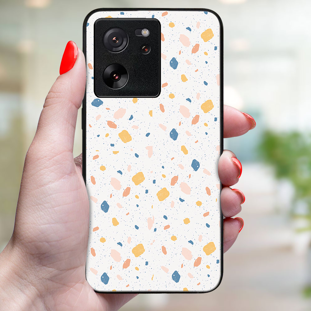MY ART Védőburkolat a Xiaomi 13T/ 13T Pro ORANGE TERRAZZO-hoz (165) termék 2. képe