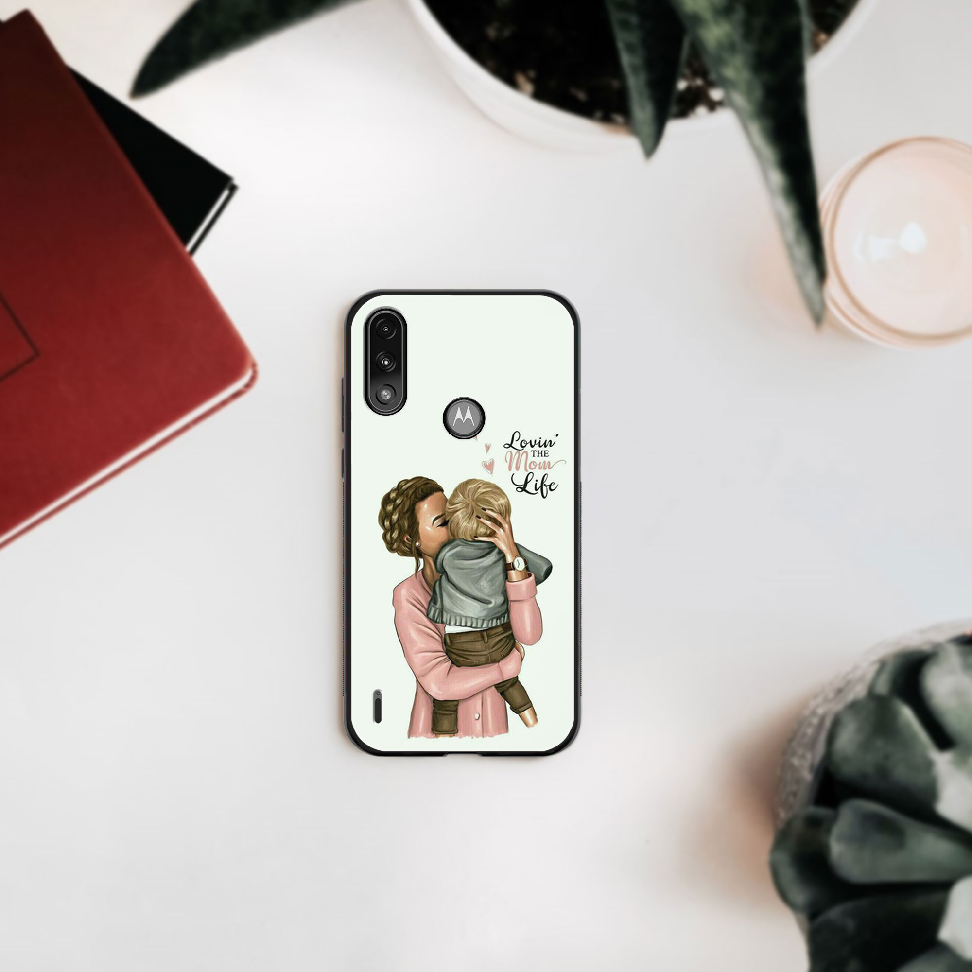 PROTEMIO MY ART szilikon borítás Motorola Moto E7 Power / E7i Power MOM LIFE (118) termék 2. képe