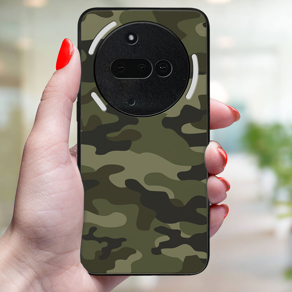 MY ART Védőtok Nothing Phone (3a) GREEN CAMO (235) telefonhoz termék 2. képe