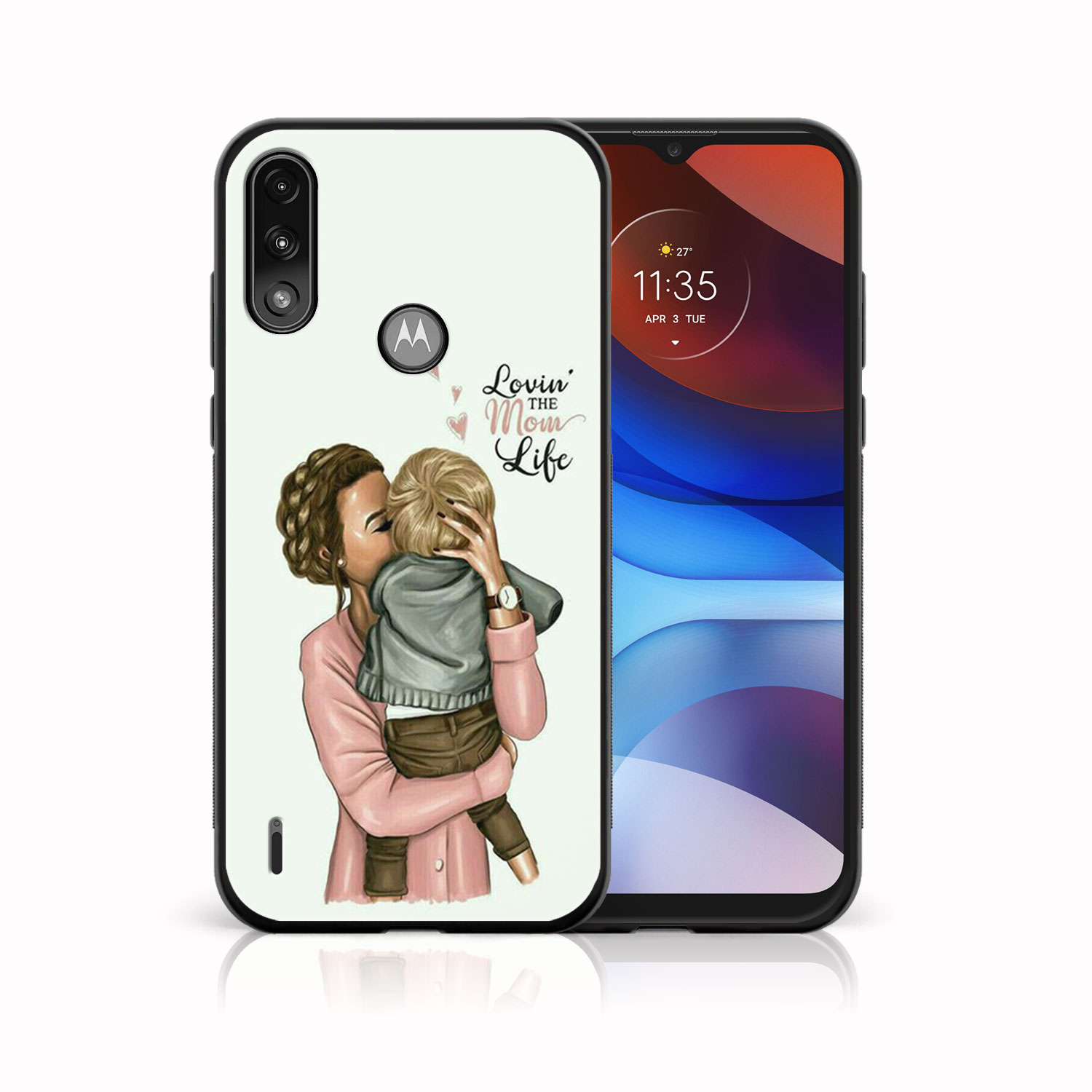 PROTEMIO MY ART szilikon borítás Motorola Moto E7 Power / E7i Power MOM LIFE (118) akciós termékkép 1