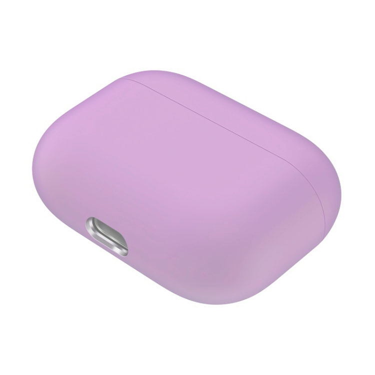 SZILIKON tok Apple AirPods Pro készülékhez világoslila termék 2. képe