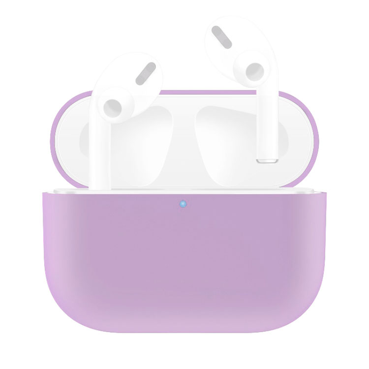 SZILIKON tok Apple AirPods Pro készülékhez világoslila akciós termékkép 1