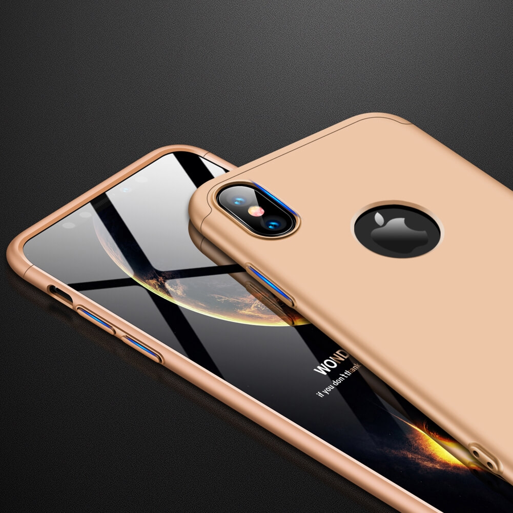 360° védőburkolat Apple iPhone XS Max arany termék 2. képe