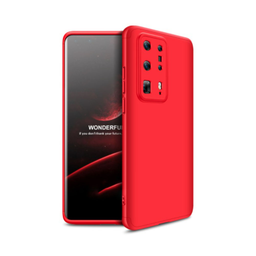 360° védőburkolat Huawei P40 Pro piros akciós termékkép 1