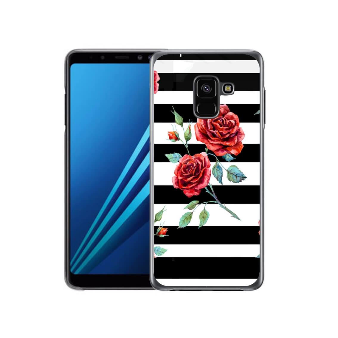 PROTEMIO MY ART obál Samsung Galaxy A8 2018 BLACK - WHITE (034) (034) akciós termékkép 1