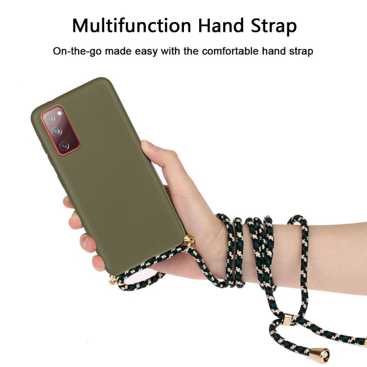 ROPE Huzat zsinórral Samsung Galaxy S20 FE sötétzöld termék 2. képe
